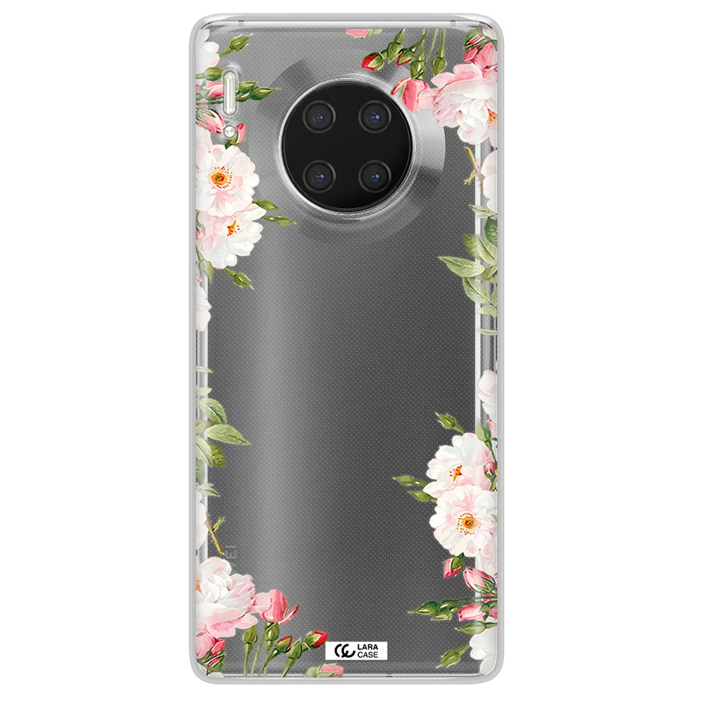 Watercolor Floral Frame Huawei Mate 30 Pro Clear TPU Case