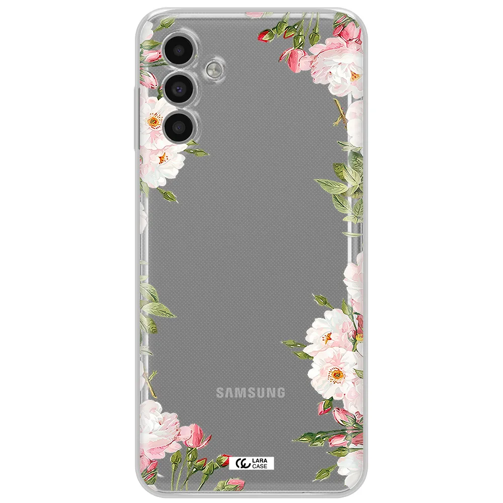 Watercolor Floral Frame Samsung A13 5G Clear Tpu Case