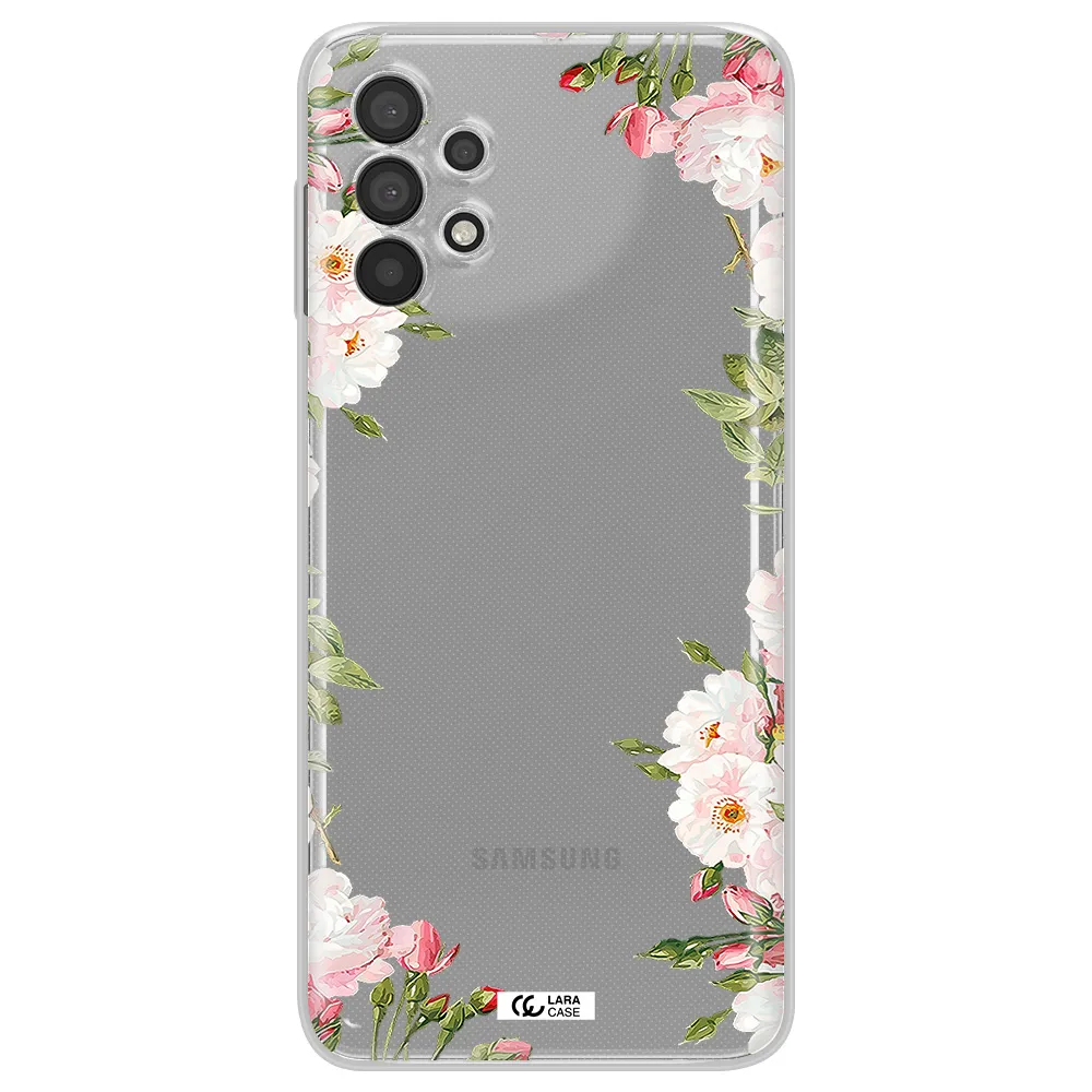 Watercolor Floral Frame Samsung A32 4G Clear Tpu Case