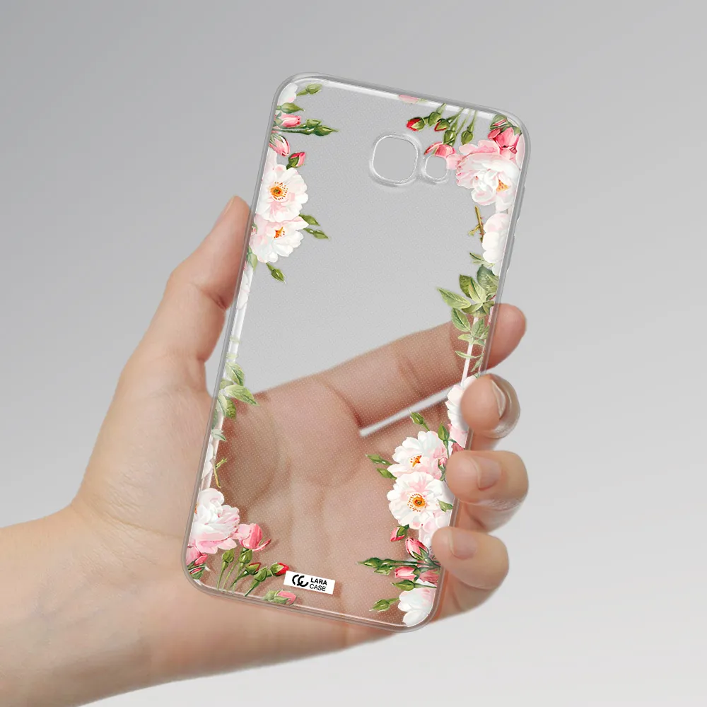 Watercolor Floral Frame Samsung J5 Prime Clear TPU Case