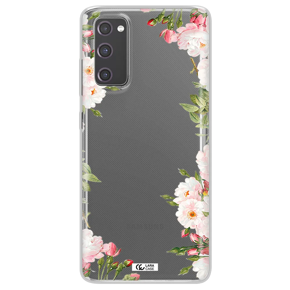 Watercolor Floral Frame Samsung S20 Fe Clear TPU Case