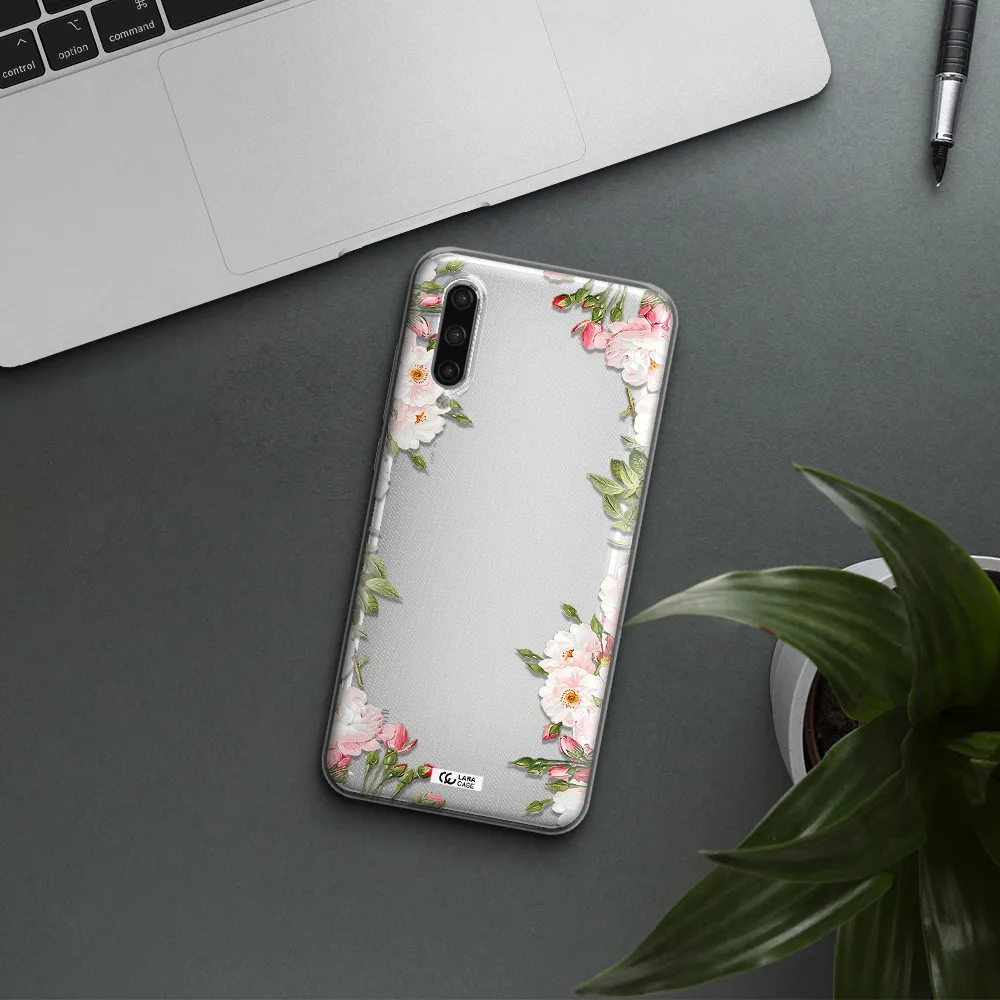 Watercolor Floral Frame Xiaomi Mi 9 Lite Clear Tpu Case