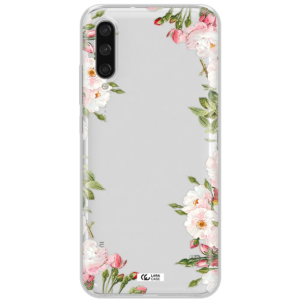 Watercolor Floral Frame Xiaomi Mi A3 Clear Tpu Case