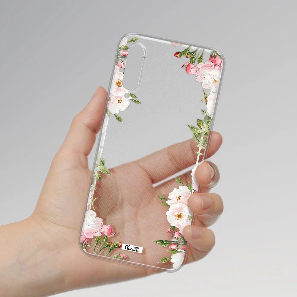 Watercolor Floral Frame Xiaomi Mi A3 Clear Tpu Case