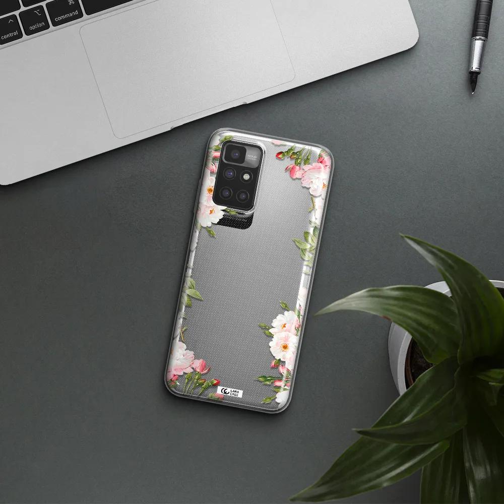 Watercolor Floral Frame Xiaomi Redmi 10 Clear TPU Case