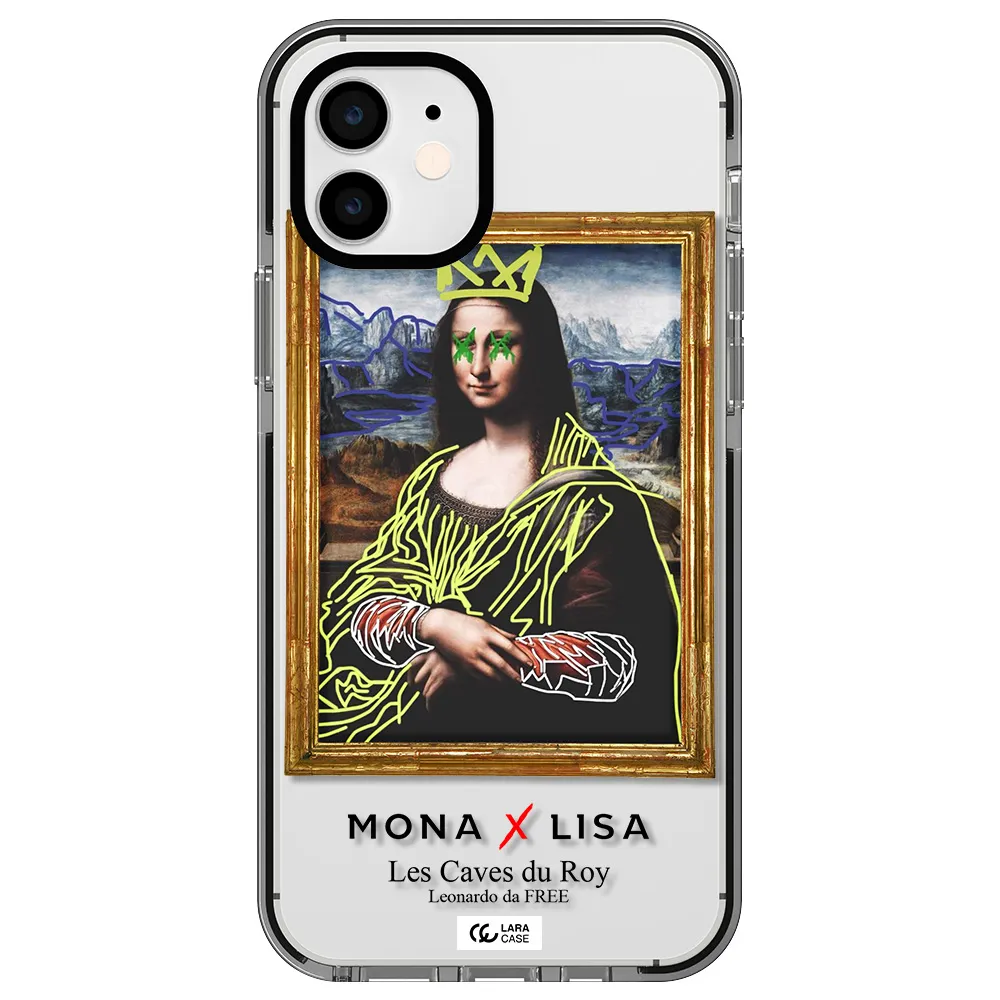 Monalisa Pop Art Apple iPhone 11 impact black border Case