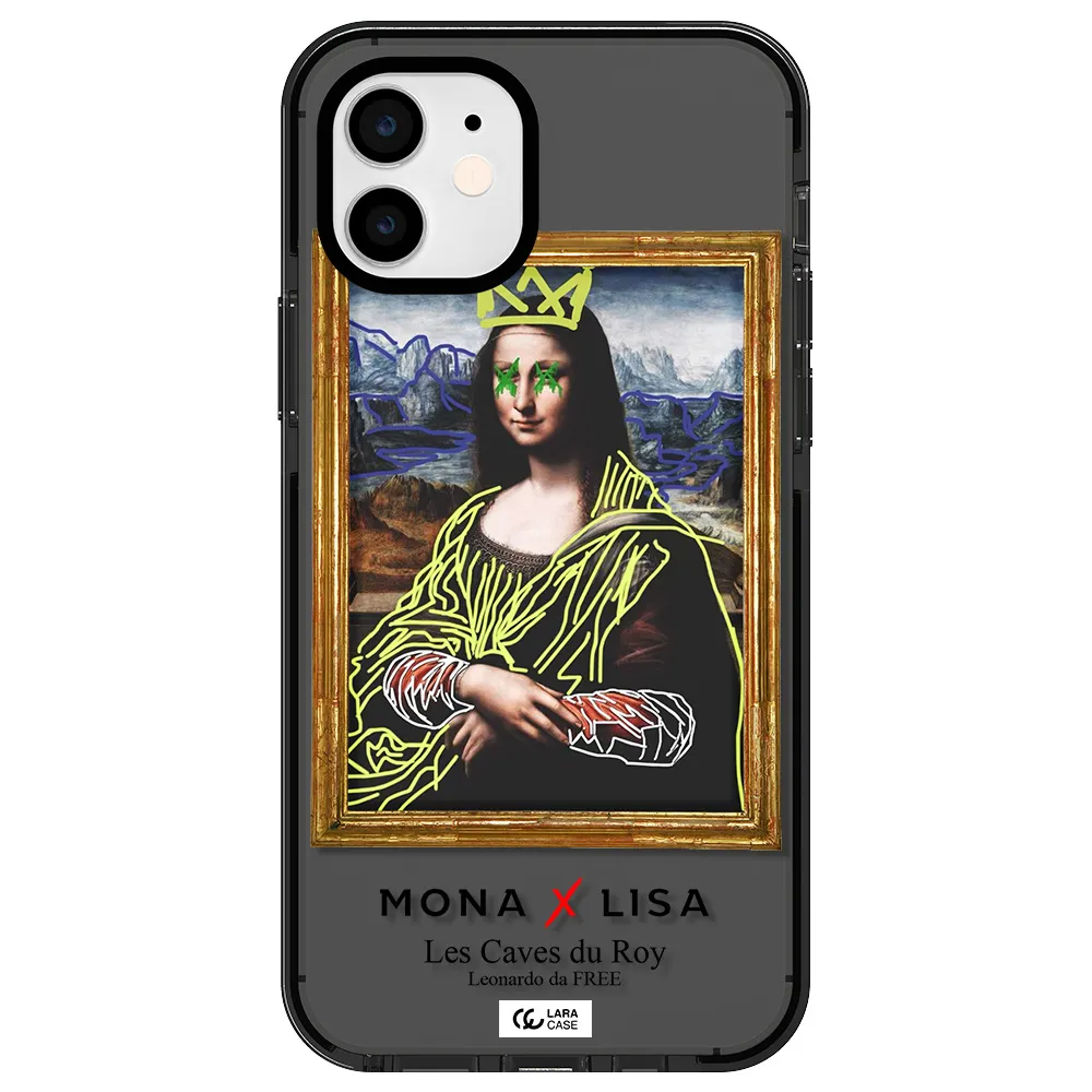 Monalisa Pop Art Apple iPhone 11 impact Smoke Black Case