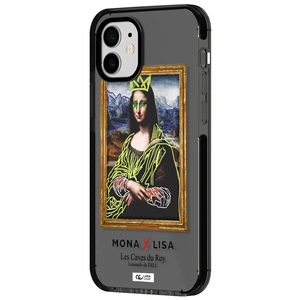 Monalisa Pop Art Apple iPhone 11 impact Smoke Black Case