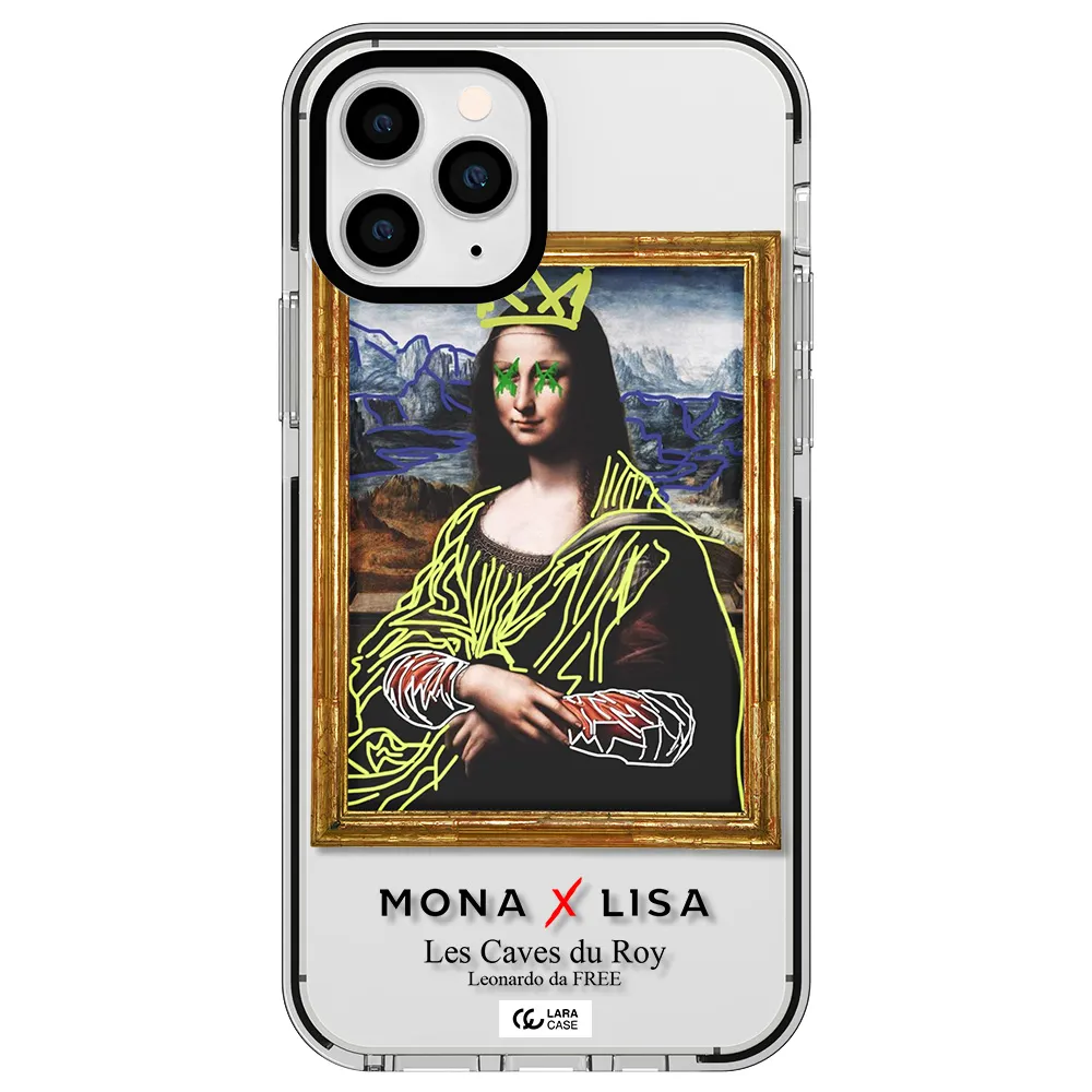 Monalisa Pop Art Apple iPhone 11 pro impact black border Case