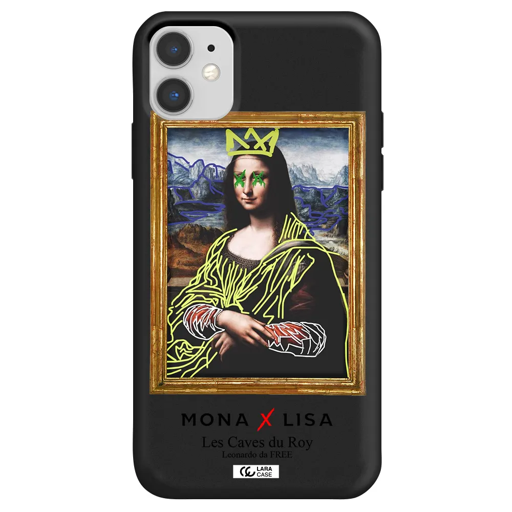 Monalisa Pop Art Apple iPhone 11 Silicone black Case