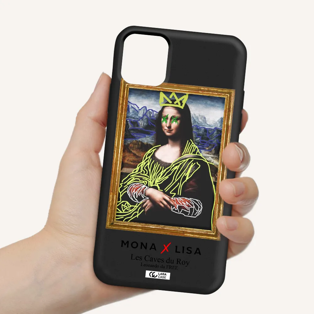 Monalisa Pop Art Apple iPhone 11 Silicone black Case