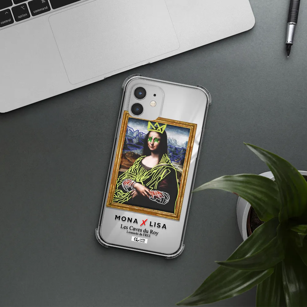 Monalisa Pop Art Apple iPhone 12 mini Clear PC Case