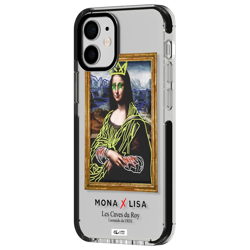 Monalisa Pop Art Apple iPhone 12 mini impact black border Case