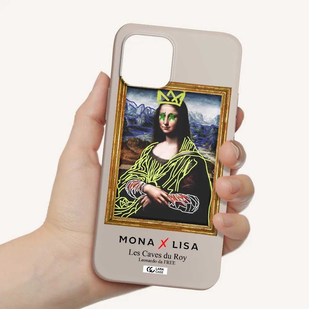 Monalisa Pop Art Apple iPhone 12 mini Silicone Stone Case