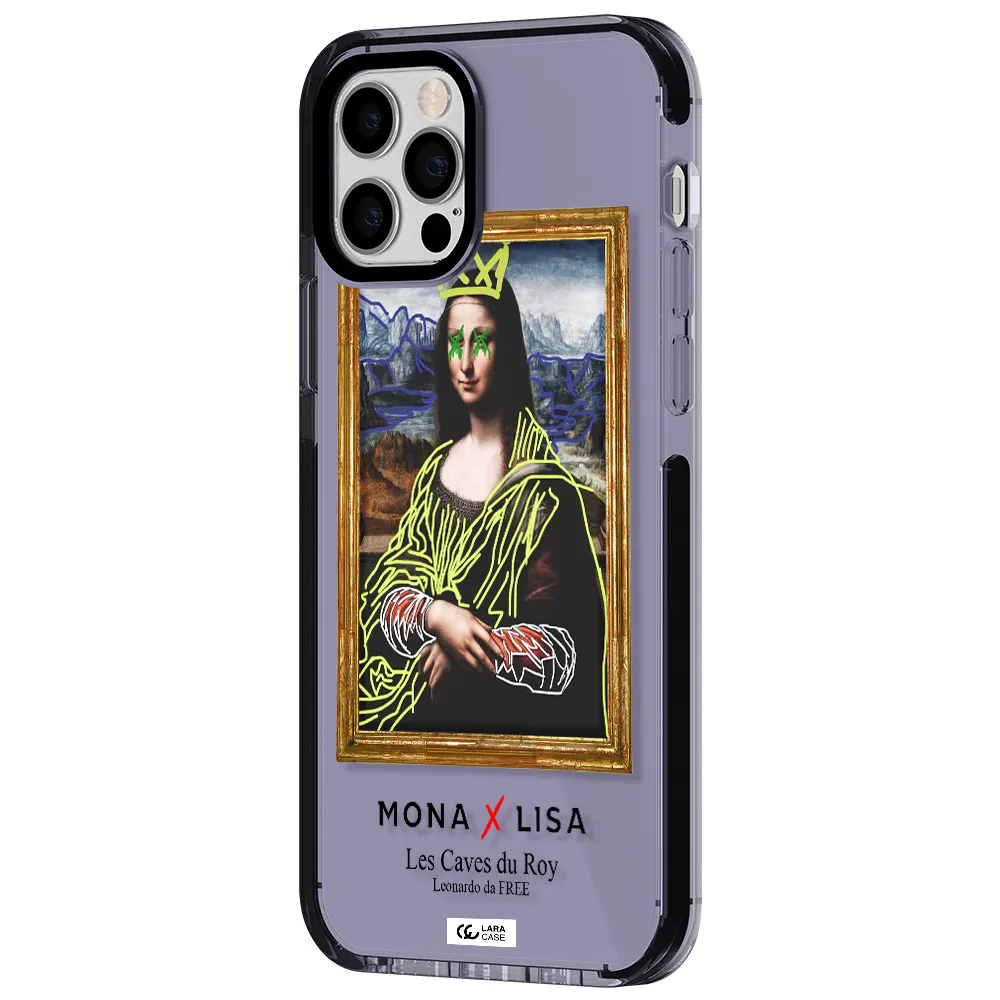 Monalisa Pop Art Apple iPhone 12 pro impact Lilac Case