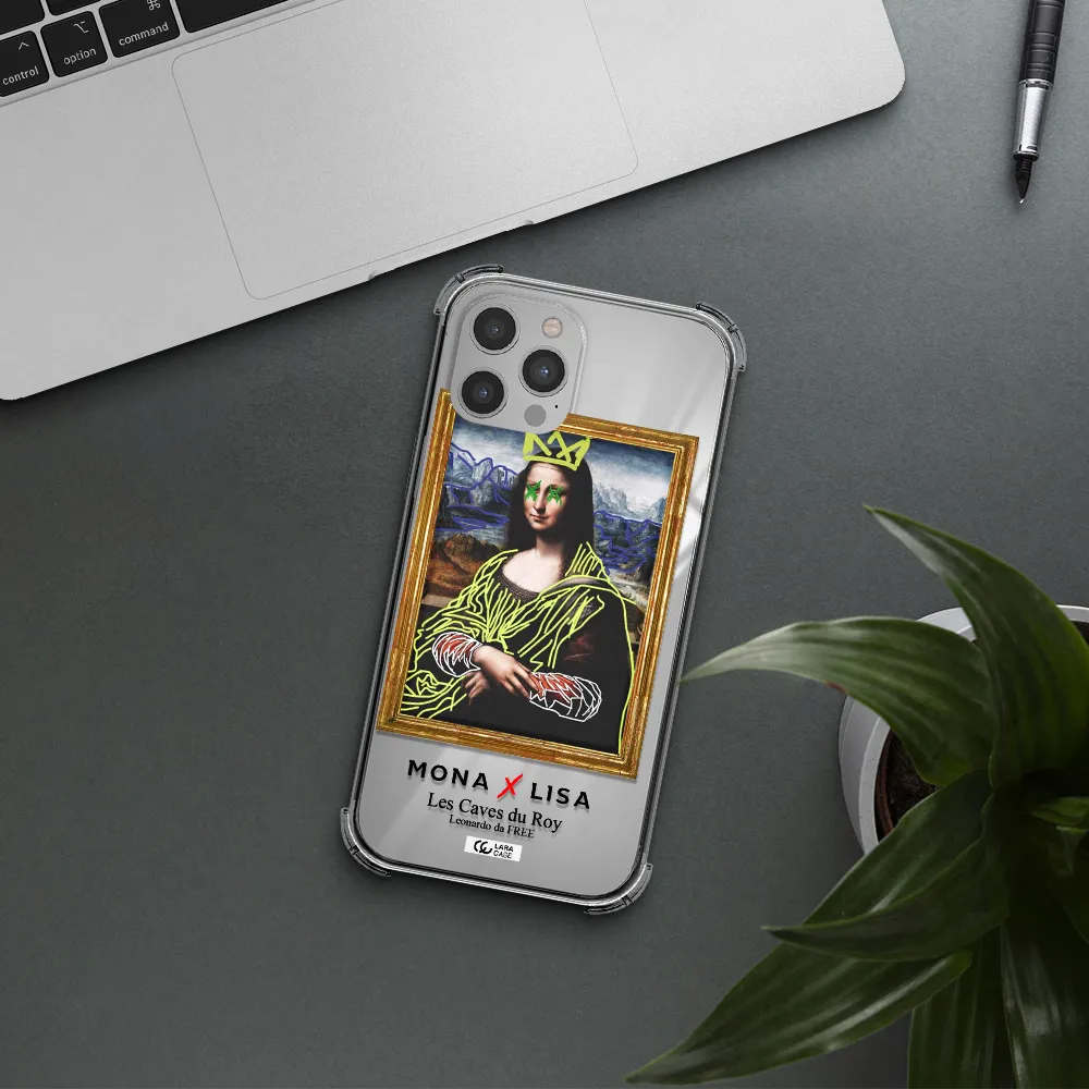 Monalisa Pop Art Apple iPhone 12 pro max Clear PC Case