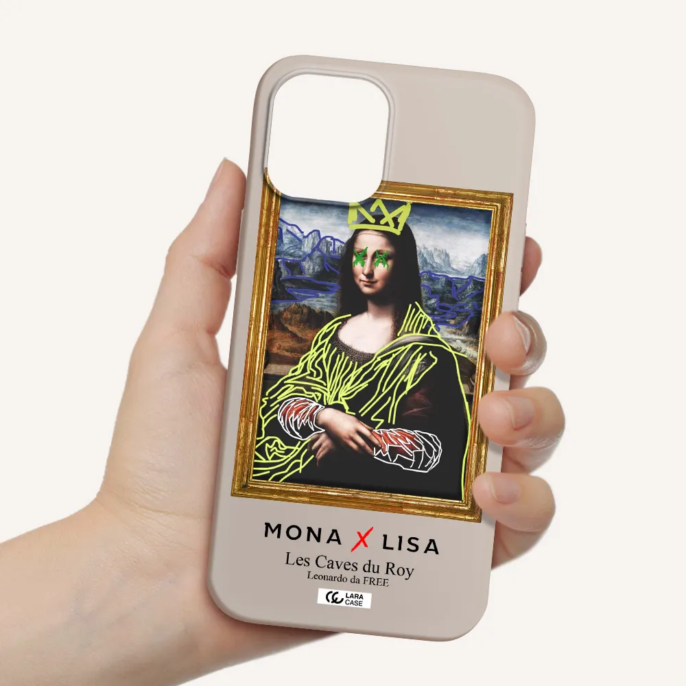 Monalisa Pop Art Apple iPhone 12 pro Silicone Stone Case