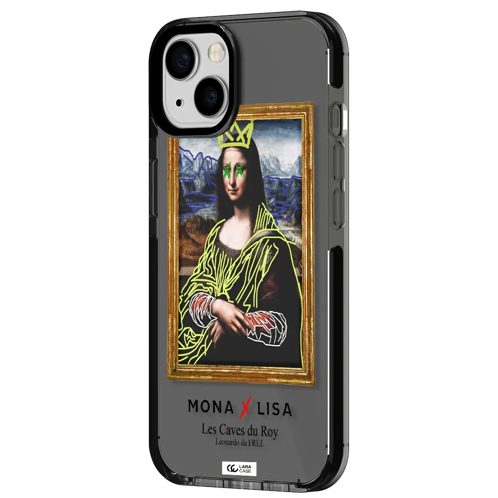 Monalisa Pop Art Apple iPhone 13 impact Smoke Black Case