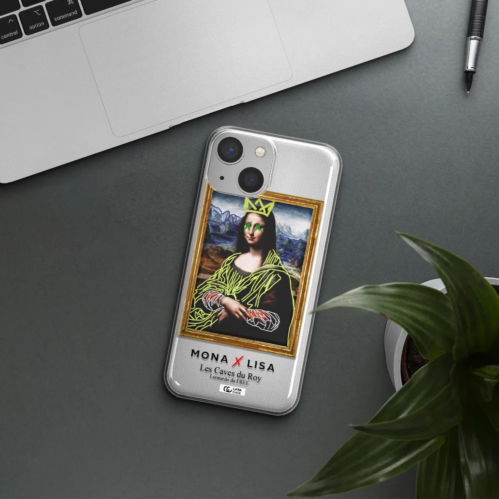 Monalisa Pop Art Apple iPhone 13 mini Clear TPU Case