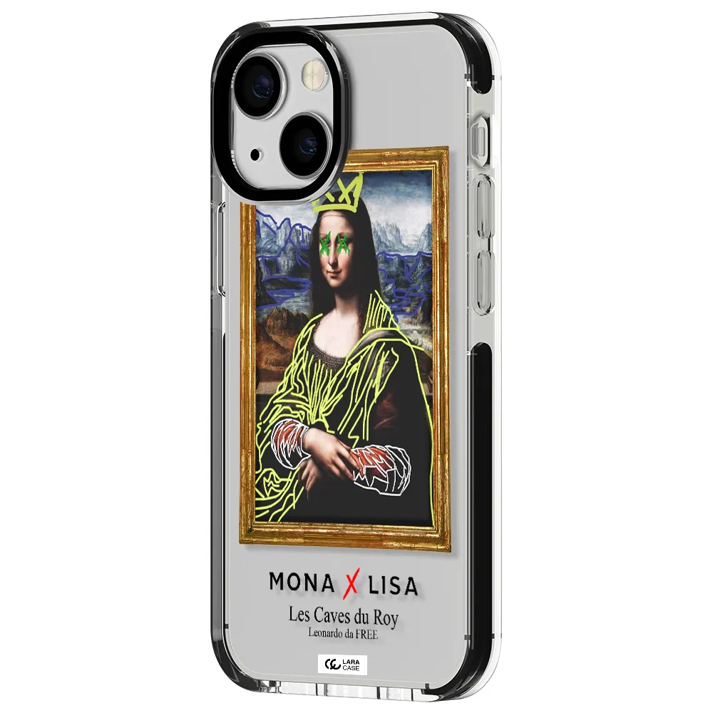 Monalisa Pop Art Apple iPhone 13 mini impact black border Case