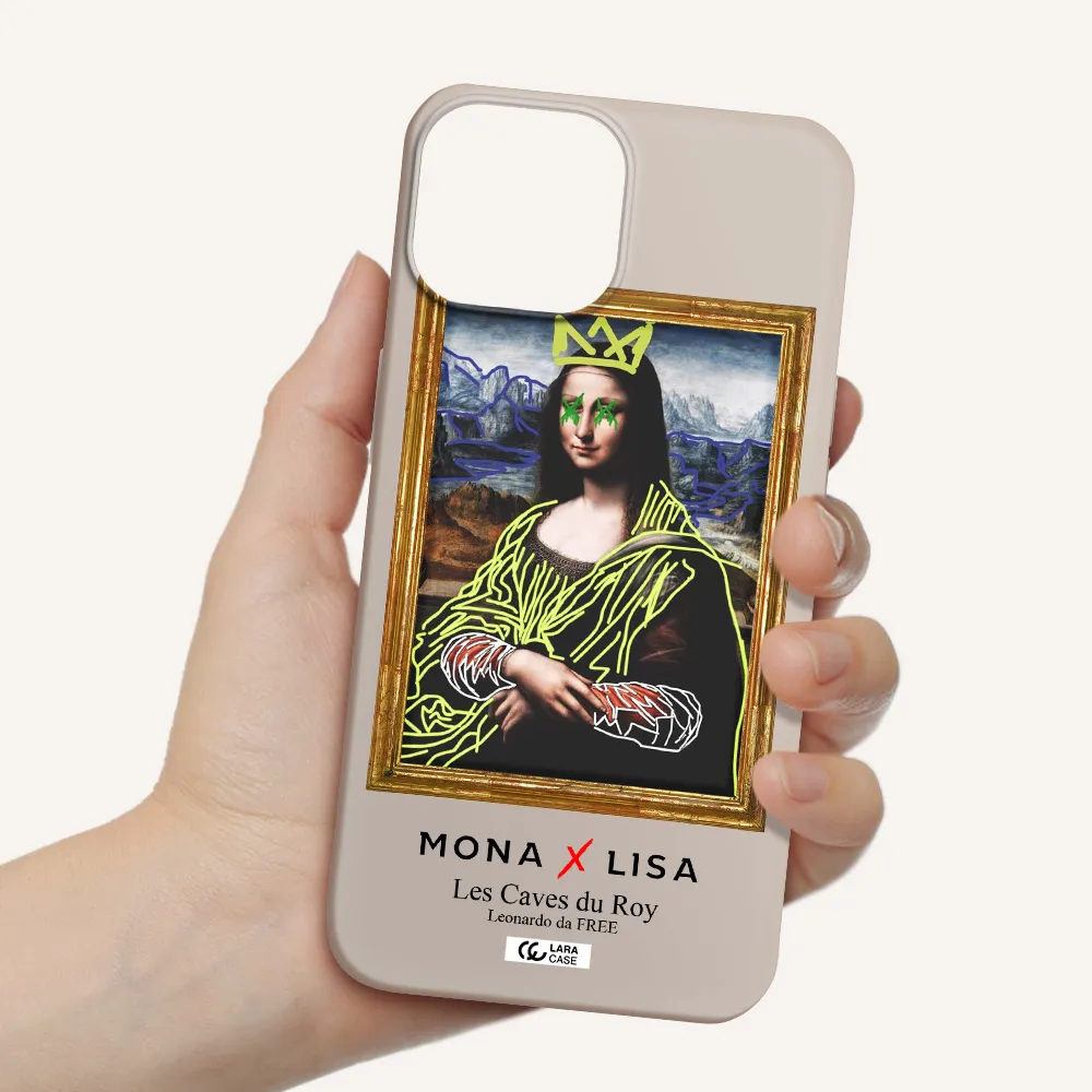 Monalisa Pop Art Apple iPhone 13 mini Silicone Stone Case