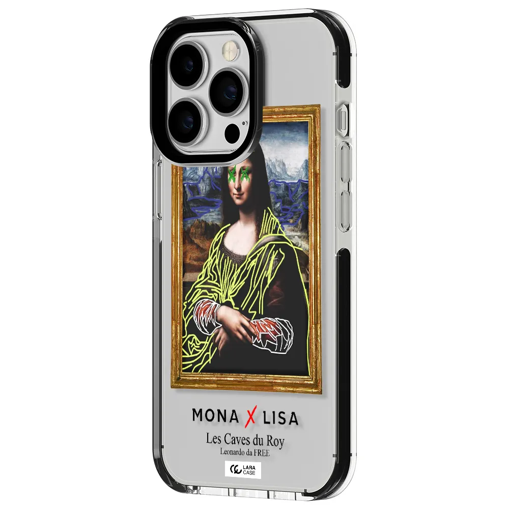 Monalisa Pop Art Apple iPhone 13 Pro impact black border Case