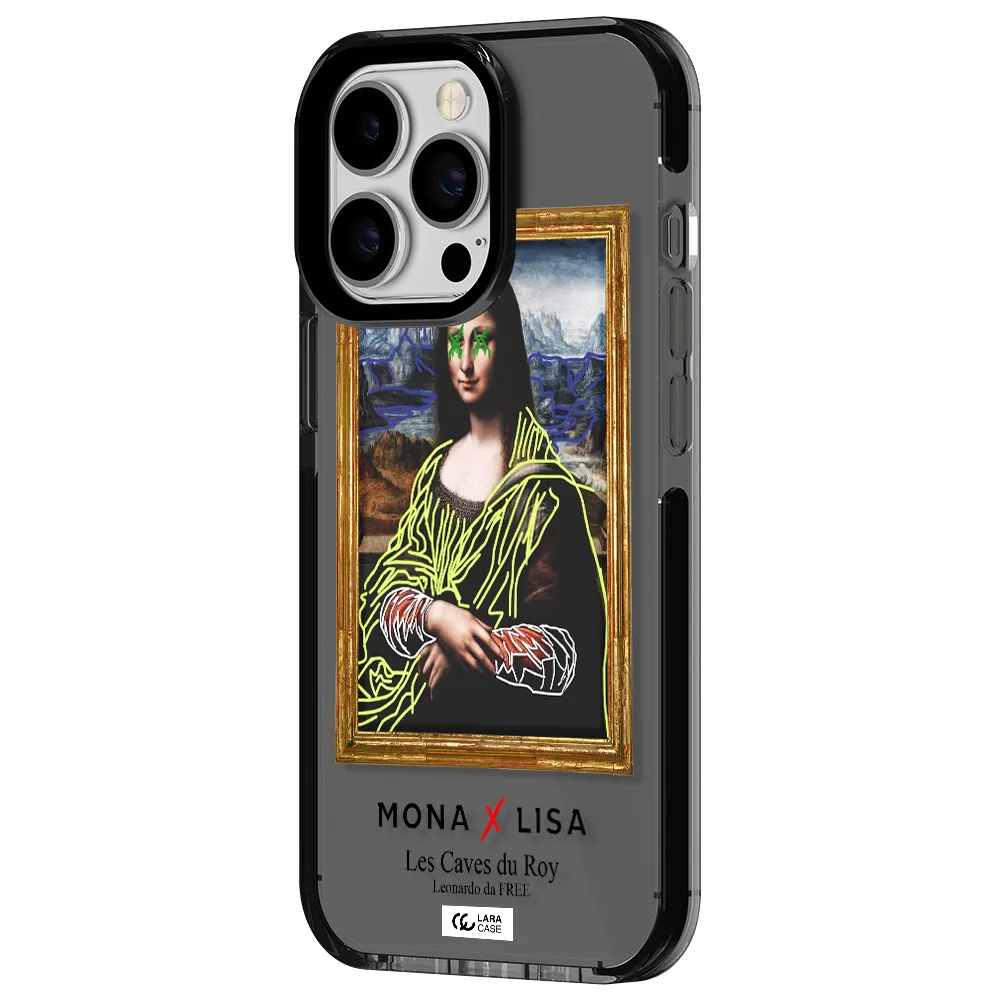 Monalisa Pop Art Apple iPhone 13 Pro impact Smoke Black Case