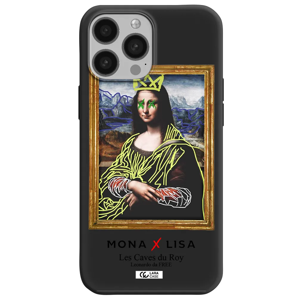 Monalisa Pop Art Apple iPhone 13 Pro Max Silicone black Case