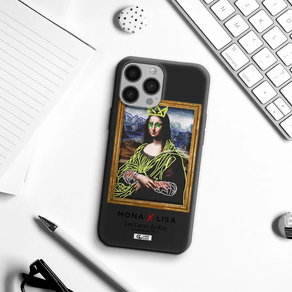 Monalisa Pop Art Apple iPhone 13 Pro Silicone black Case