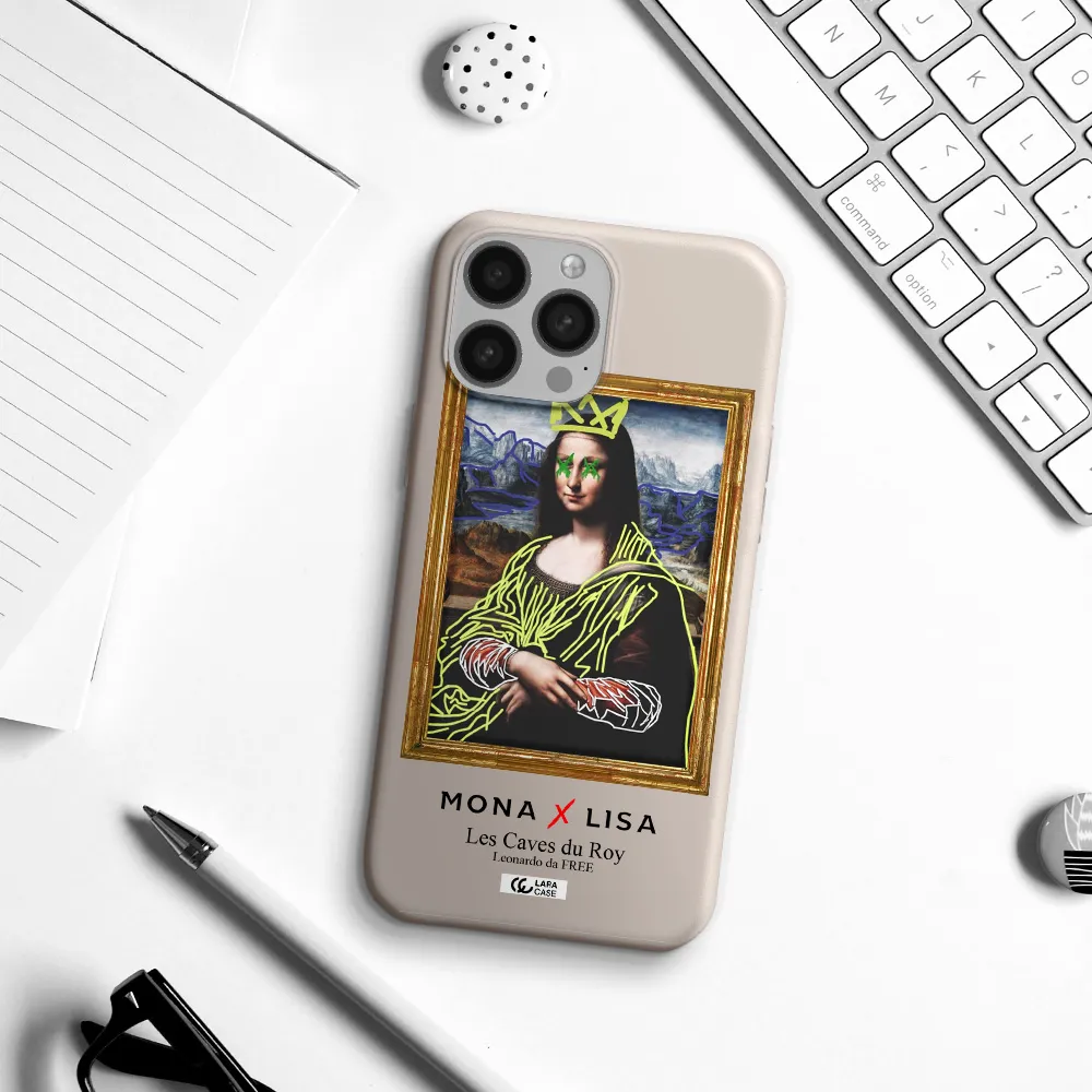 Monalisa Pop Art Apple iPhone 13 Pro Silicone Stone Case