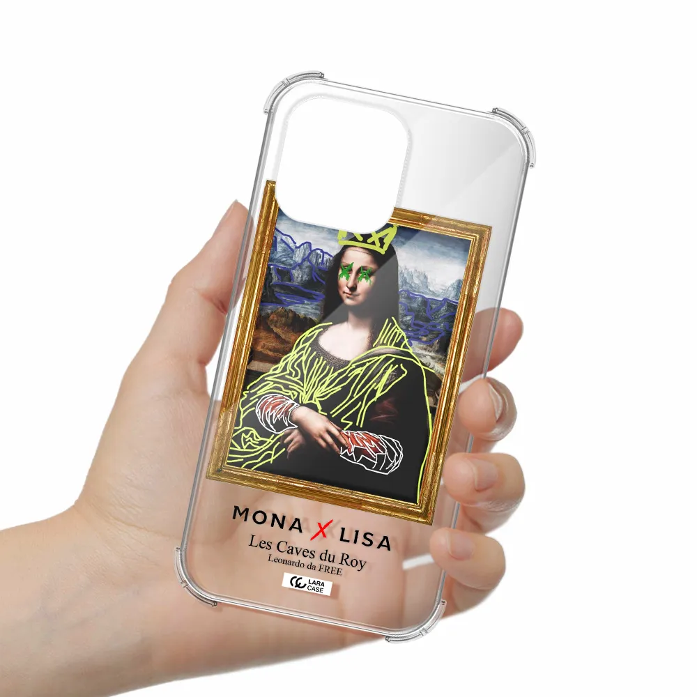 Monalisa Pop Art Apple iPhone 14 pro Clear PC Case