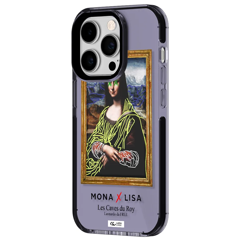 Monalisa Pop Art Apple iPhone 14 pro impact Lilac Case