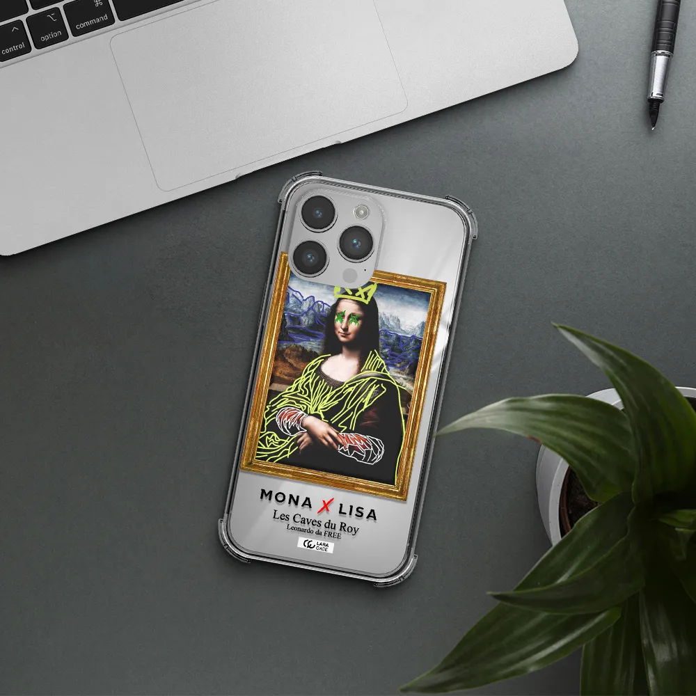 Monalisa Pop Art Apple iPhone 14 pro max Clear PC Case