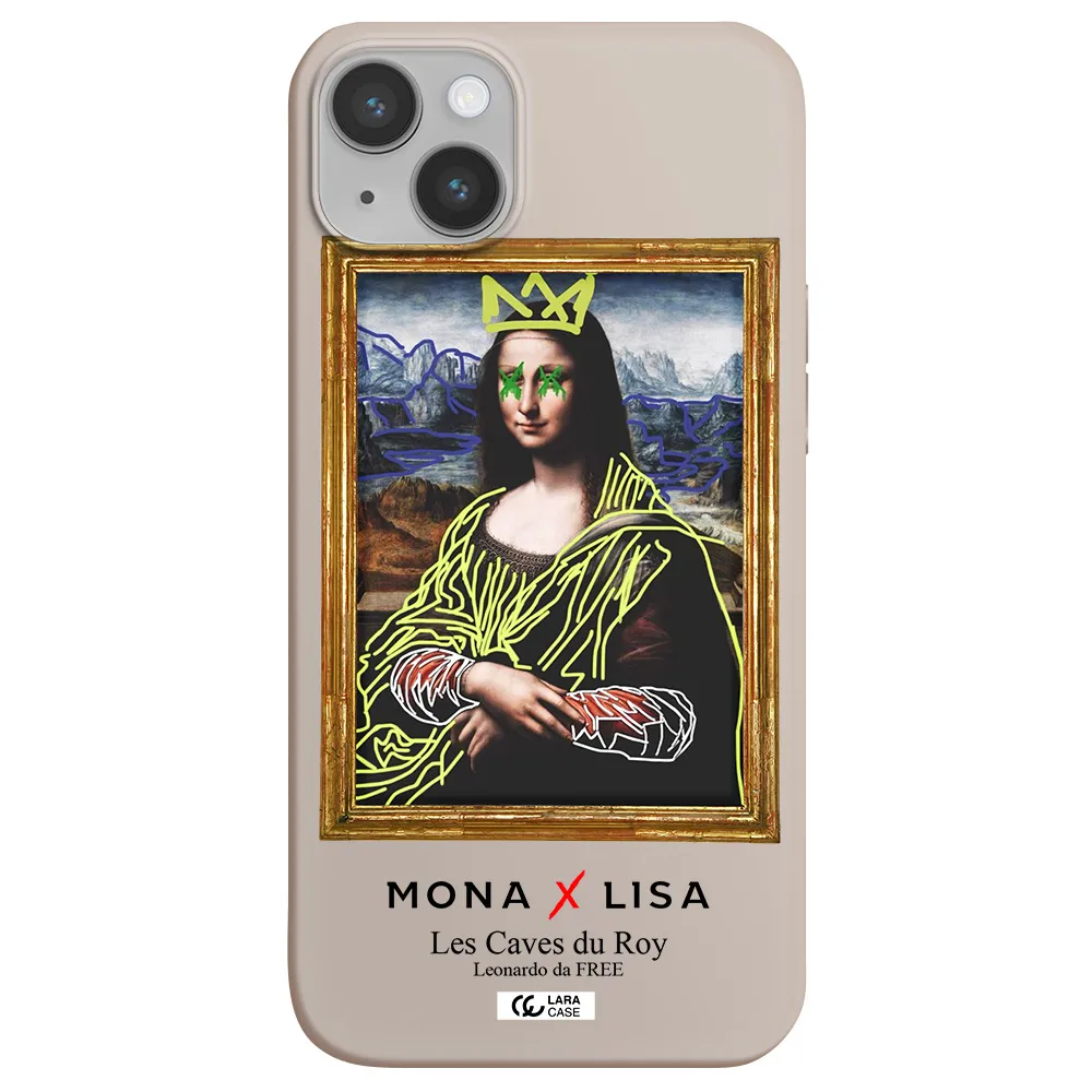 Monalisa Pop Art Apple iPhone 14 Silicone Stone Case