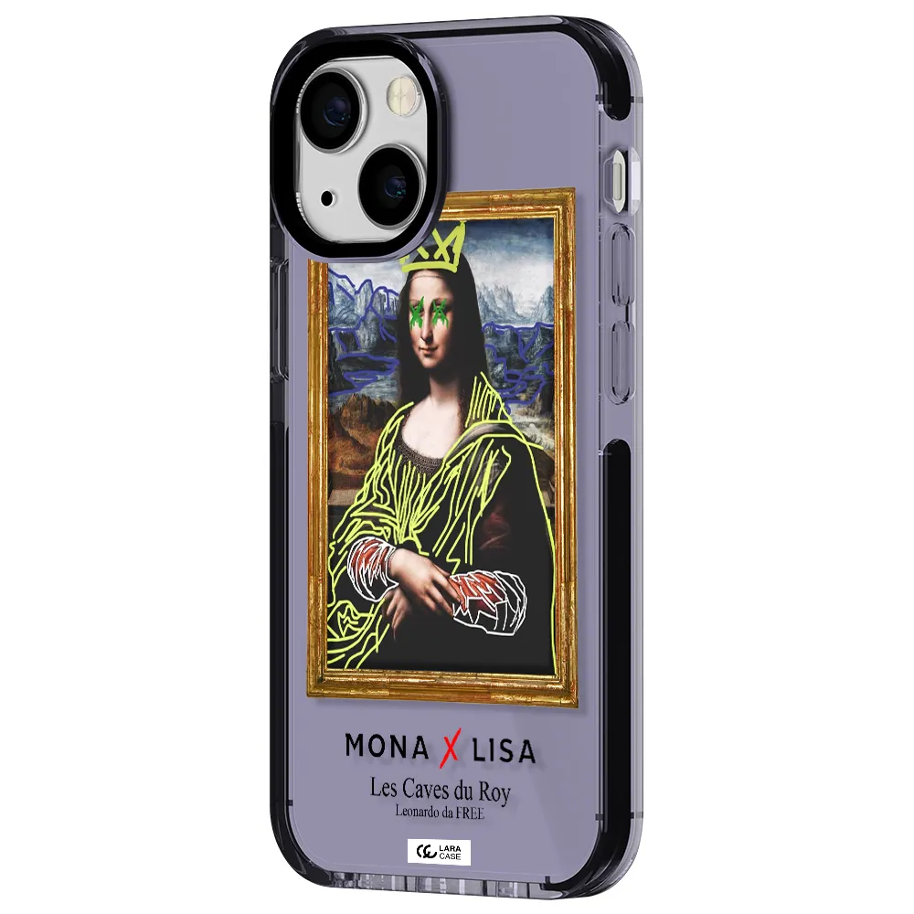 Monalisa Pop Art Apple iPhone 15 impact Lilac Case