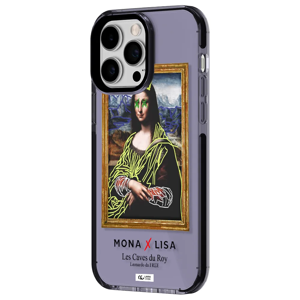 Monalisa Pop Art Apple iPhone 15 Pro impact Lilac Case