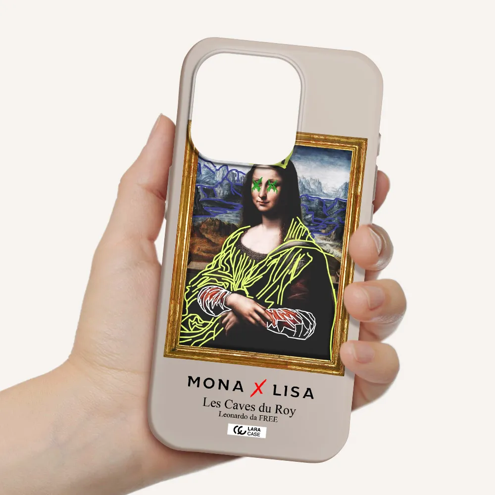 Monalisa Pop Art Apple Iphone 15 Pro Silicone Stone Case