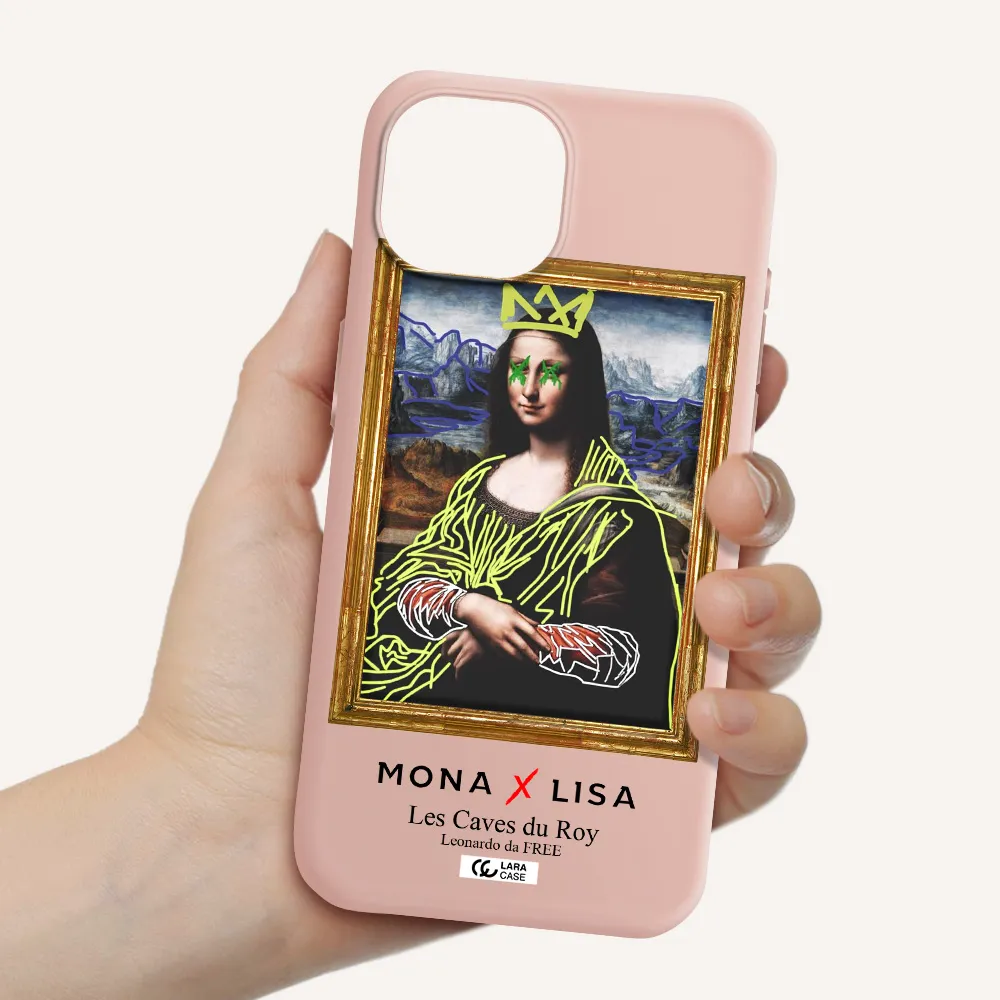 Monalisa Pop Art Apple Iphone 15 Silicone Pastel Pink Case