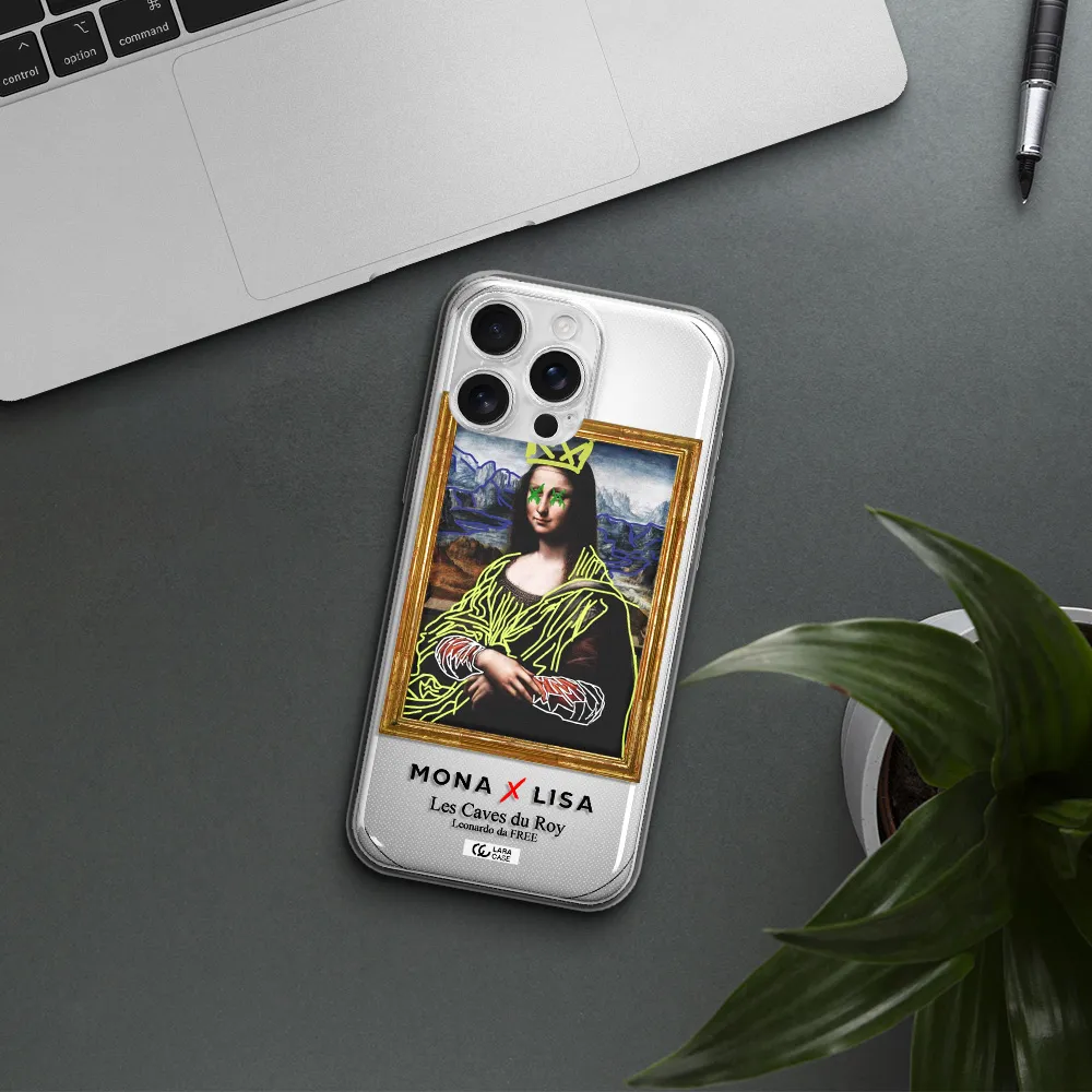 Monalisa Pop Art Apple Iphone 16 Pro Max Clear Tpu Case