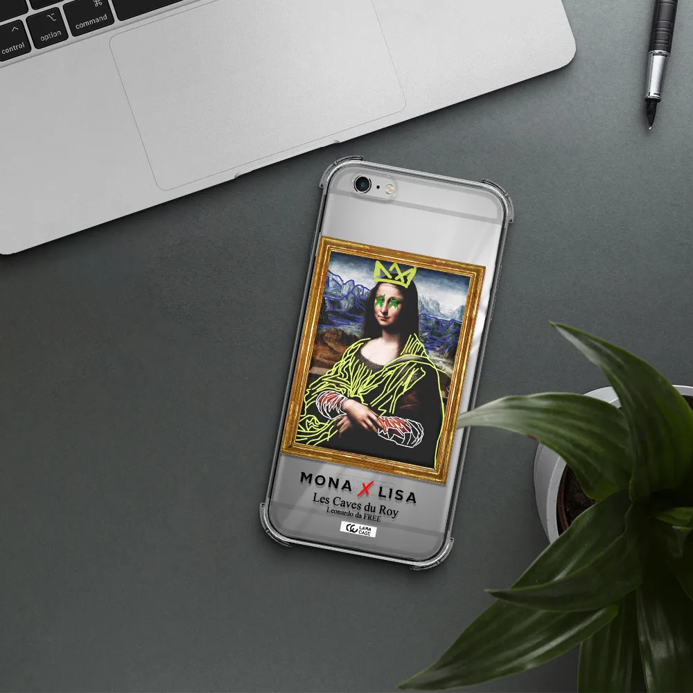 Monalisa Pop Art Apple iPhone 6 plus Clear PC Case