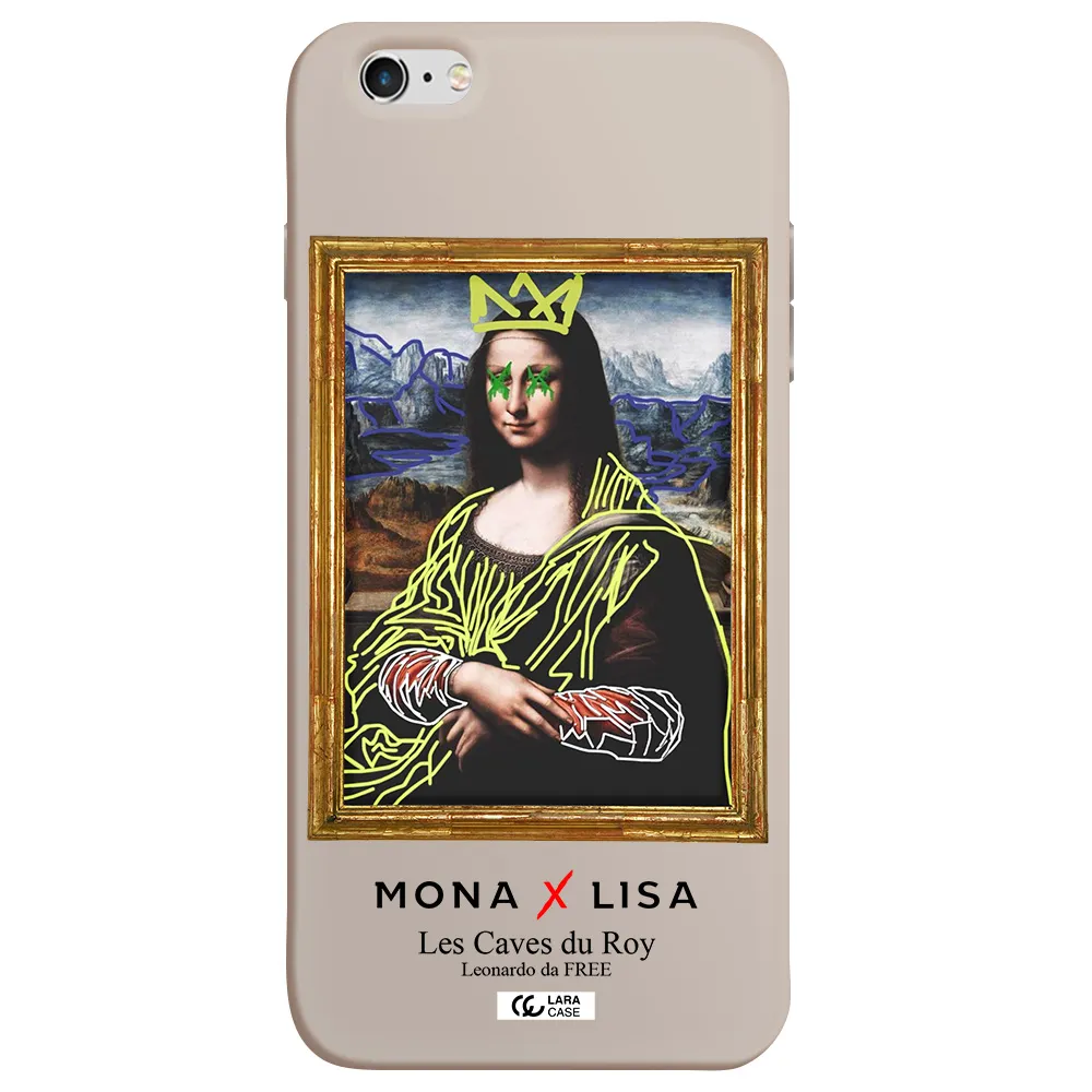 Monalisa Pop Art Apple iPhone 6 plus Silicone Stone Case