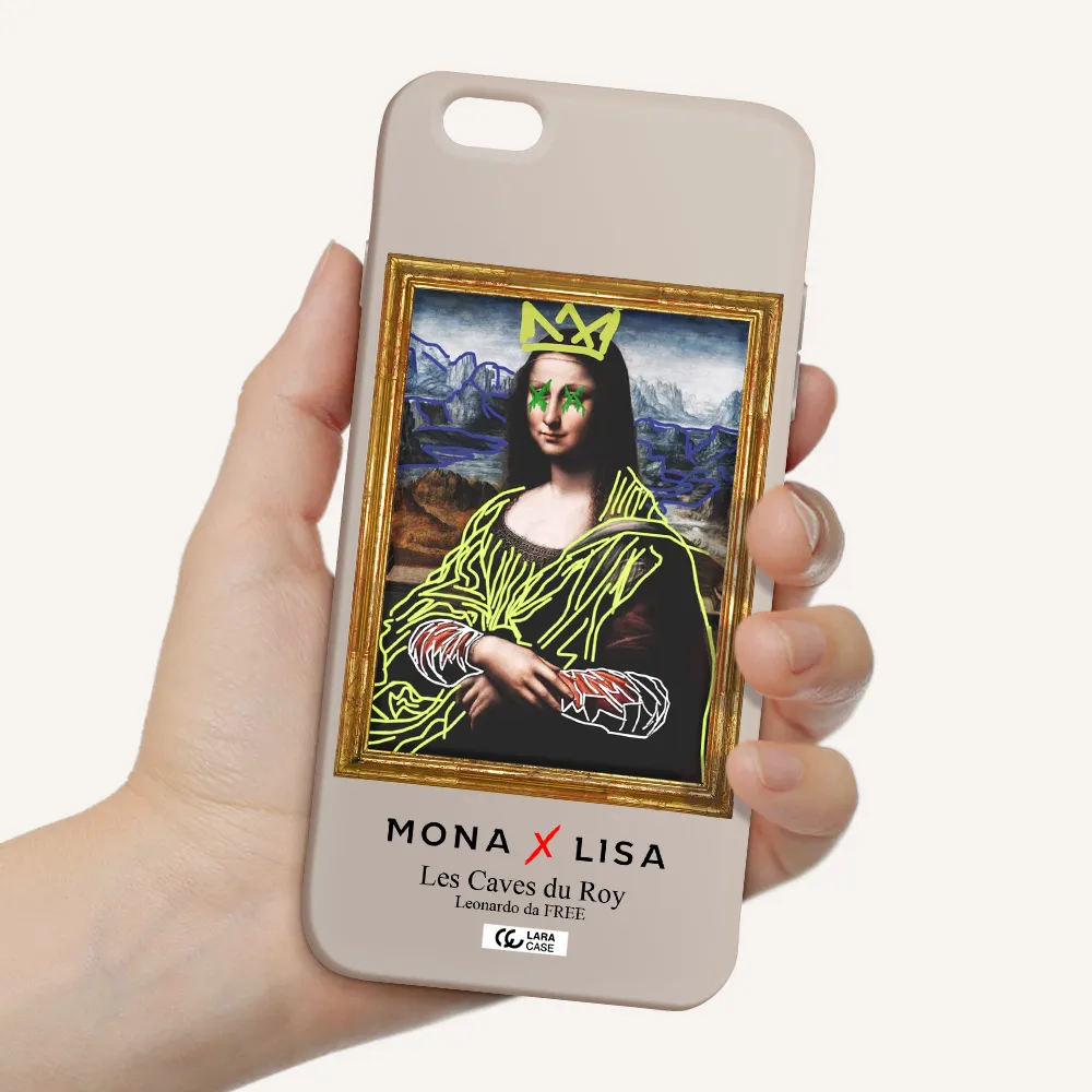 Monalisa Pop Art Apple iPhone 6 plus Silicone Stone Case