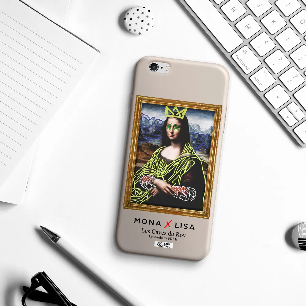 Monalisa Pop Art Apple iPhone 6 s plus Silicone Stone Case