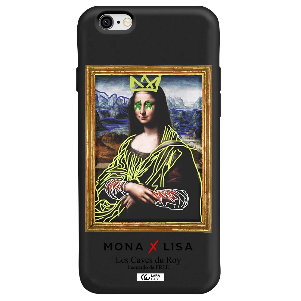 Monalisa Pop Art Apple iPhone 6 Silicone black Case