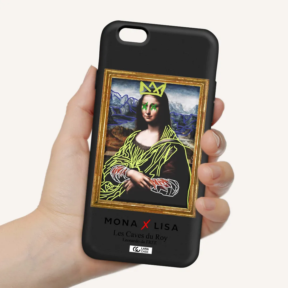 Monalisa Pop Art Apple iPhone 6 Silicone black Case