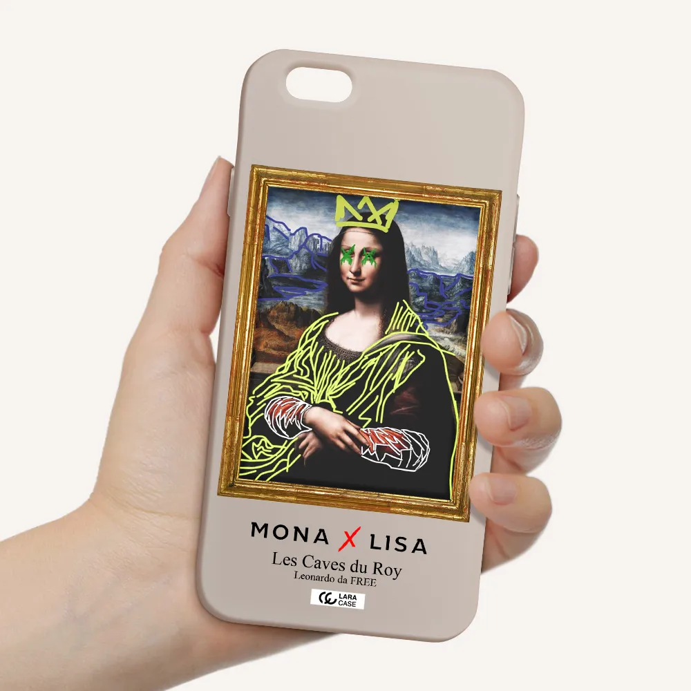 Monalisa Pop Art Apple iPhone 6 Silicone Stone Case