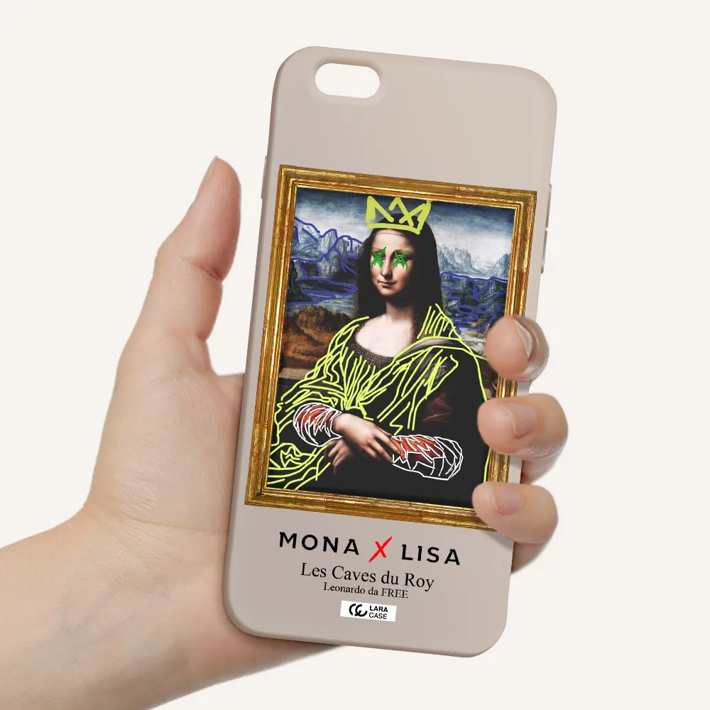 Monalisa Pop Art Apple iPhone 6S Silicone Stone Case
