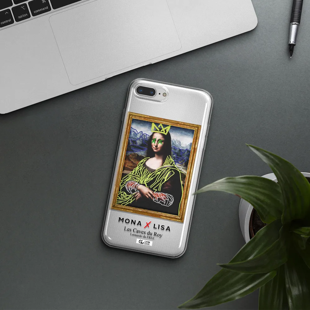Monalisa Pop Art Apple iPhone 7 plus Clear TPU Case