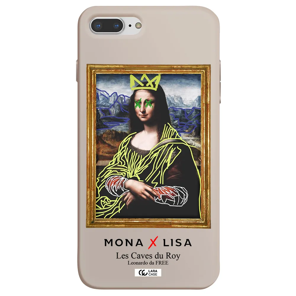 Monalisa Pop Art Apple iPhone 7 plus Silicone Stone Case
