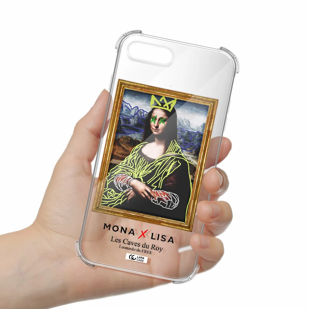 Monalisa Pop Art Apple iPhone 8 plus Clear PC Case